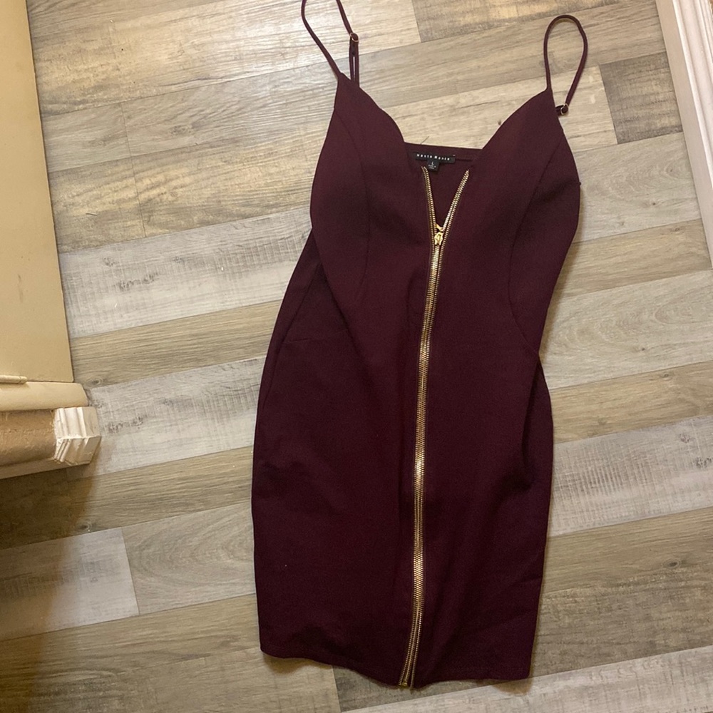 Wine burgundy dress